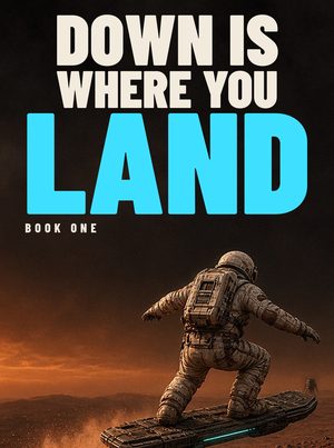 Version 4: a realistic astronaut on a hoverboard under the same title